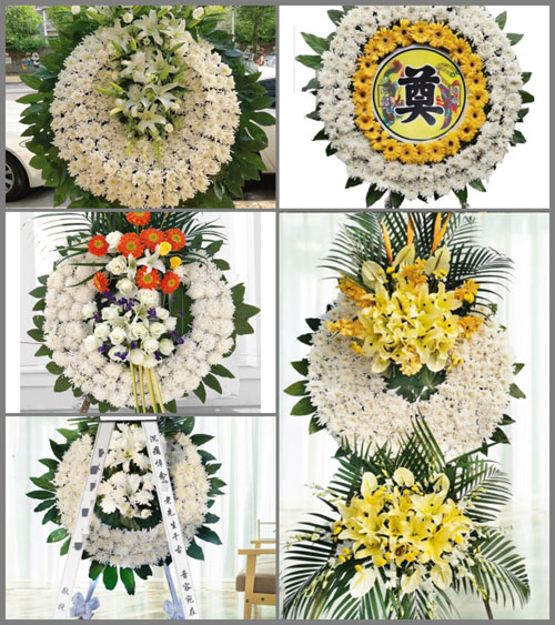 浙江省绍兴嵊州市甘霖镇花圈速递